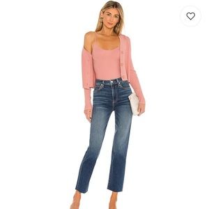 NWOT 525 Rib Cardigan and Bralette Tank Set